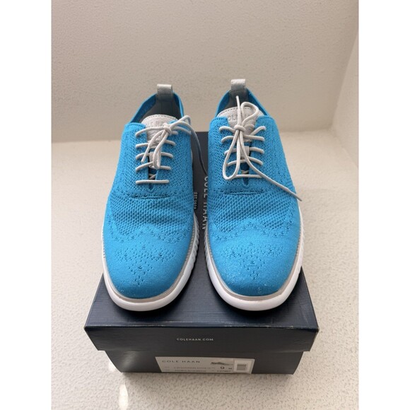 Cole Haan 2.Zerogrand Stitchlite Oxford Men’s Size 9 Atomic Blue White Knit Shoe